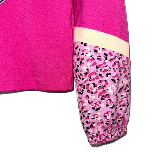 Converse x Clements Twins Girls Pink Color Block Printed Hoodie Size Small - Picture 6 of 14